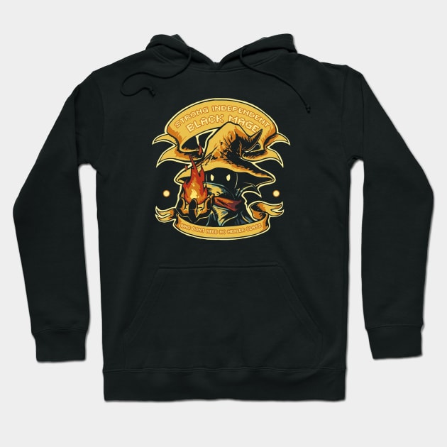 Strong Independent Black Mage Hoodie by happyholiday